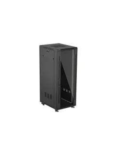 Lanberg 32U/600X800 Rack Cabinet 19" Free-Standing (Flat Pack) Cabinet With Glass Door Black