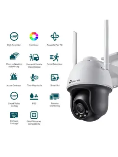 TP-Link VIGI 4MP vanjska bežična WiFi Pan Tilt mrežna kamera s punim kolorom (4mm)