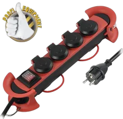 Transmedia 4-way power strip, 5m, outdoor