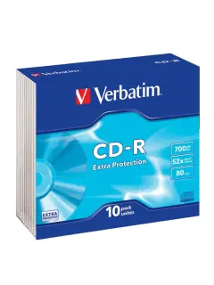 CD-R Verbatim #43415 700MB 52x, Slim Case 10/1
