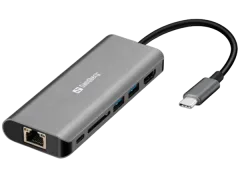 Sandberg USB-C Dock HDMI LAN SD USB,61W