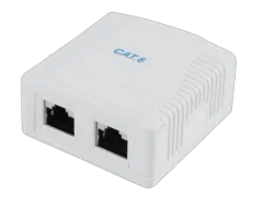 Gembird CAT6 FTP 2-port surface mount box