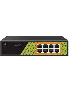 Conexpro 8-Port unmanaged PoE Switch 6x 1GbE PoE+(30w) + 2x 1GbE (60w) 120 W total PoE budget