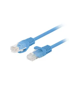 Lanberg CAT.6 UTP 0.25M Blue Patchcord Fluke Passed
