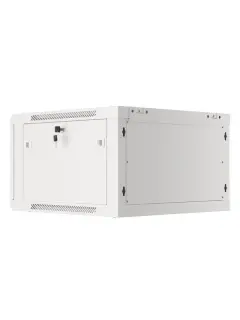 Lanberg Rack Cabinet 19" Wall-Mount 6U/600X600 (Flat Pack) With Glass Door Grey V2