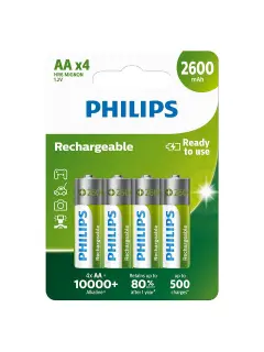 Philips punjive baterije AA, 4 komada, 2600 mAh