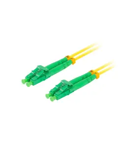 Lanberg 5m Fiber Optic Patchcord SM LC/APC-LC/APC Duplex LSZH G657A1 3.0MM Yellow