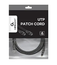 Gembird Cat6 UTP Patch cord, black, 3 m