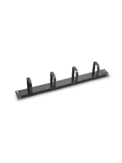 NaviaTec vodilica kablova 19" s 4 prstena, 1U horizontalna, crna