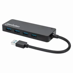Manhattan Hub 4-Port USB 3.0 Type-A, crni