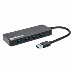 Manhattan Hub 4-Port USB 3.0 Type-A, crni