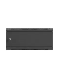 Lanberg Rack Cabinet 19" Wall-Mount 4U/600X450 (Flat Pack) With Metal Door Black