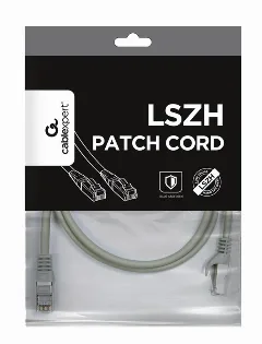 Gembird S FTP Cat.6A LSZH patch cord, grey, 1 m