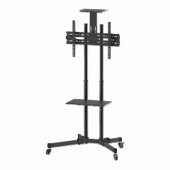 Manhattan pokretni podni stalak 37"-70", 50 kg, crni