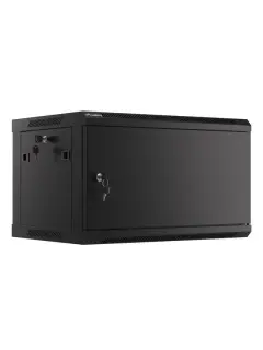 Lanberg 19" Wall-Mount 6U/600X450 For Self-Assembly With Metal Door Black (Flat Pack)
