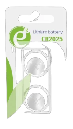 Gembird Button cell CR2025, 2-pack
