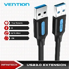 Vention USB 3.0 A Male to C Male Cable 0,5M, Black