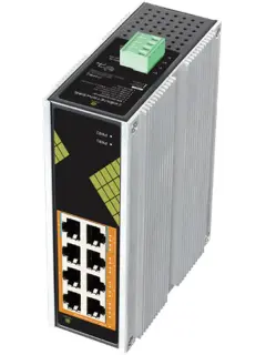 Conexpro 8-Port Industrial DC power PoE Switch 8x 1GbE w/6x PoE+ (30w) + 2x PoE++(60w) 130 W PoE
