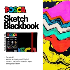 Blok Uni Posca Sketch A5 Blackbook (goodies/ dodaci)