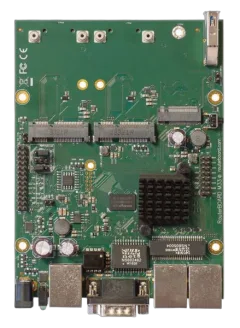 MikroTik fully featured RouterBOARD with 3 Gig Lan 2x mini PCIe