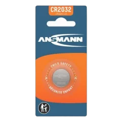 Ansmann Lithium Coin cell CR2032 1pcs blister packaging