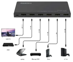 Gembird 4K HDMI splitter, 4 ports