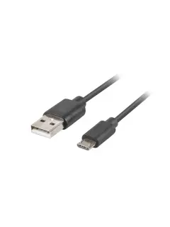 Lanberg USB Micro (M)->USB-A (M) 2.0 Cable 1M BLACK Quick Charge 3.0