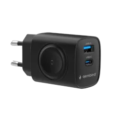Gembird 2-in-1 20 W Apple Watch phone fast charger, black