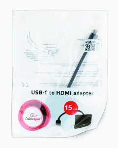 Gembird USB-C to HDMI adapter, black