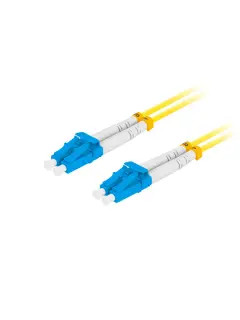 Lanberg 10M Fiber Optic Patchcord SM LC/UPC-LC/UPC DUPLEX LSZH G657A1 3.0MM Yellow