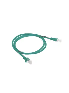 Lanberg CAT.6 UTP 1M Green Patchcord Fluke Passed