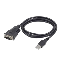 Gembird USB to DB9M serial port converter cable, black, 1.5 m