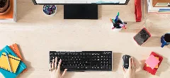 Logitech MK270, tipkovnica i miš, bežični, DE