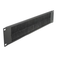 Delock 19&rdquo; DIN rail Panel 2U black