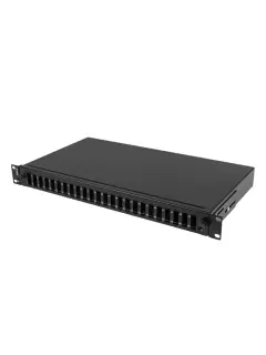 Lanberg Rackmount 19" 1U Fiber Patch Panel 24XSC DUPLEX / 24XLC QUAD Black + Accessories