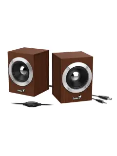 Genius zvučnici SP-HF280, 6 W, USB+3,5mm, drveni