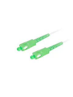 Lanberg 40M Fiber Optic Patchcord SM SC/APC-SC/APC Simplex LSZH G657B3 3.0MM White