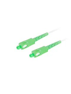 Lanberg 20M Fiber Optic Patchcord SM SC/APC-SC/APC Simplex LSZH G657B3 3.0MM White