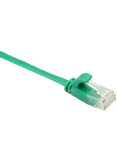 Masterlan Cat6 Flat UTP, Green, copper, 3m RJ45 patch cable