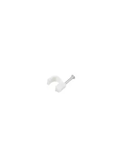 Lanberg Cable Clips 7MM 100pcs White