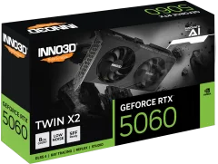 INNO3D GeForce RTX 5060 TWIN X2, 8GB GDDR7