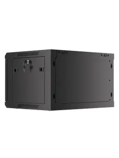 Lanberg 19" Wall-Mount 6U/600X450 Rack Cabinet (Flat Pack) With Glass Door Black