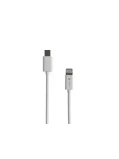 Lanberg Lightning (M)->USB-C (M) Cable 1M White MFI