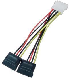 Transmedia 2x Sata Power Cable