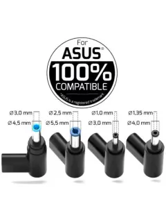 Port punjač 65 W GaN2 USB-C za Asus NB, 4 nastavka