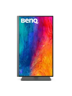 BENQ Monitor - 27”, UHD, 95% P3, 99% sRGB, HDR400, DualView, KVM, USB C (90 W, DP Alt mode, USB)