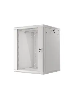 Lanberg 19" Wall-Mount 15U/600X600 Rack Cabinet (Flat Pack) With Glass Door Grey