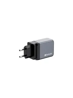 Punjač zidni Verbatim GaN #32201 2xUSB-C/PD 65 W/1xUSB-A QC 3.0 (EU/UK/US)
