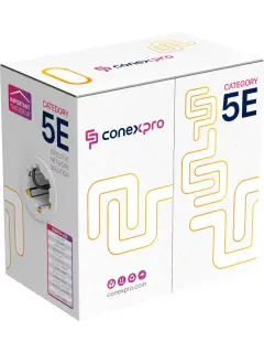 Conexpro FTP cable outdoor, CAT5e, PE, 24 AWG, CCA, 305m, black