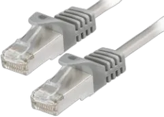 Transmedia CAT6a SFTP Patch Cable 15m grey